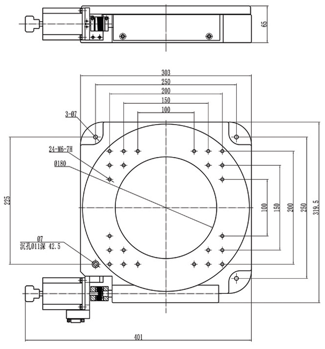 PX110-400 精密型電動旋轉(zhuǎn)臺(蝸輪蝸桿)旋轉(zhuǎn)臺 任意角度分度盤 PX110-400 精密型電動旋轉(zhuǎn)臺(蝸輪蝸桿)旋轉(zhuǎn)臺 任意角度分度盤