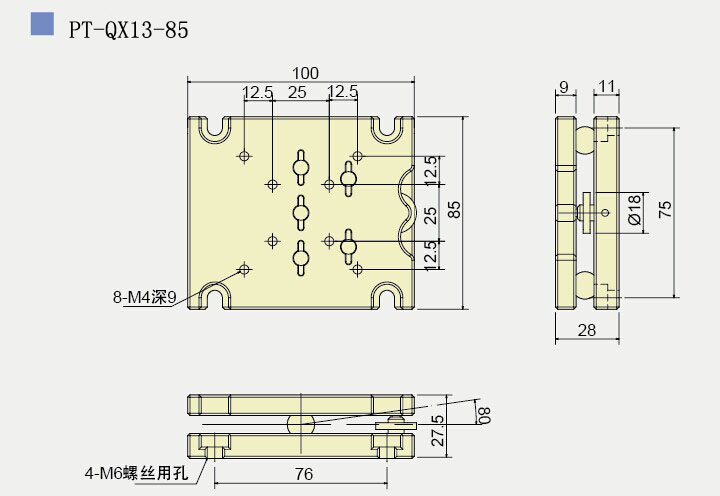 手動傾斜臺 雙軸傾斜臺 PT-QX21-60 手動傾斜臺 雙軸傾斜臺 PT-QX21-60