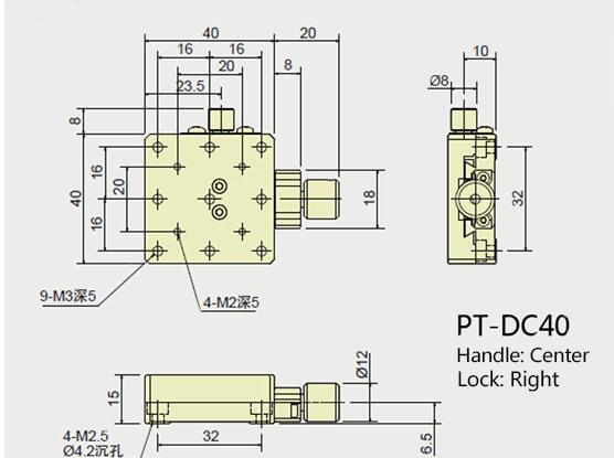 PT-DC25/DC40/DC60 手動(dòng)平移臺(tái) X軸燕尾式微調(diào)架 燕尾式位移臺(tái) PT-DC25/DC40/DC60 手動(dòng)平移臺(tái) X軸燕尾式微調(diào)架 燕尾式位移臺(tái)