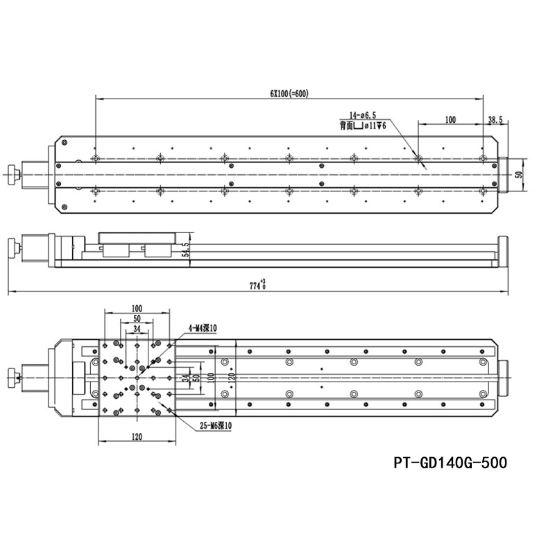 PT-GD140G 高精度電動平移臺 X軸位移臺 位移臺 平移臺 平臺 滑臺 PT-GD140G 高精度電動平移臺 X軸位移臺 位移臺 平移臺 平臺 滑臺