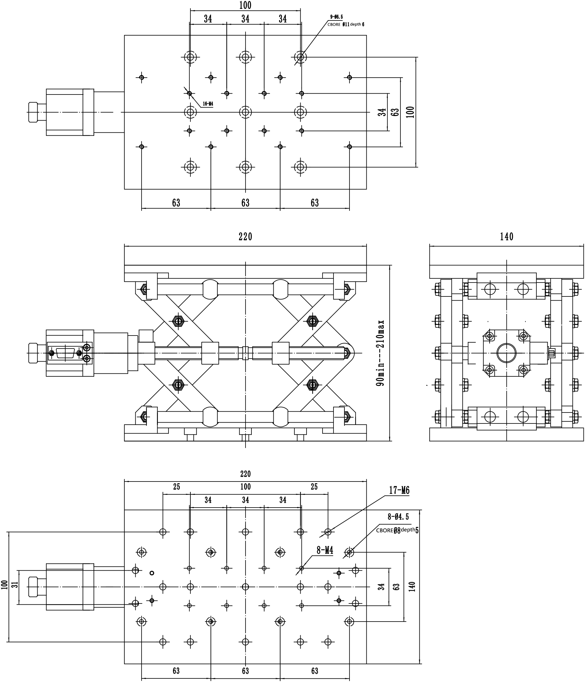 電動高精整體組合臺XYZ雙軸滑臺位移臺Z軸升降臺 PT-XY100 PT-GD402 電動高精整體組合臺XYZ雙軸滑臺位移臺Z軸升降臺 PT-XY100 PT-GD402