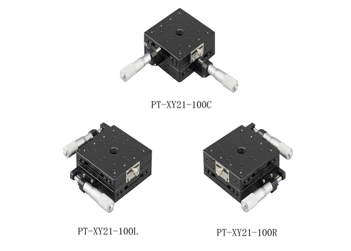 手動二維平移臺 兩軸XY軸位移臺PT-XY21-100C/100R/100L鋁型滑臺 手動二維平移臺 兩軸XY軸位移臺PT-XY21-100C/100R/100L鋁型滑臺