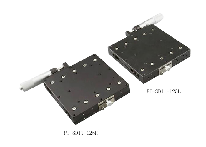 PT-SD11-125手動X軸位移臺 125*125mm平移臺 左右手單軸鋁型滑臺 PT-SD11-125手動X軸位移臺 125*125mm平移臺 左右手單軸鋁型滑臺